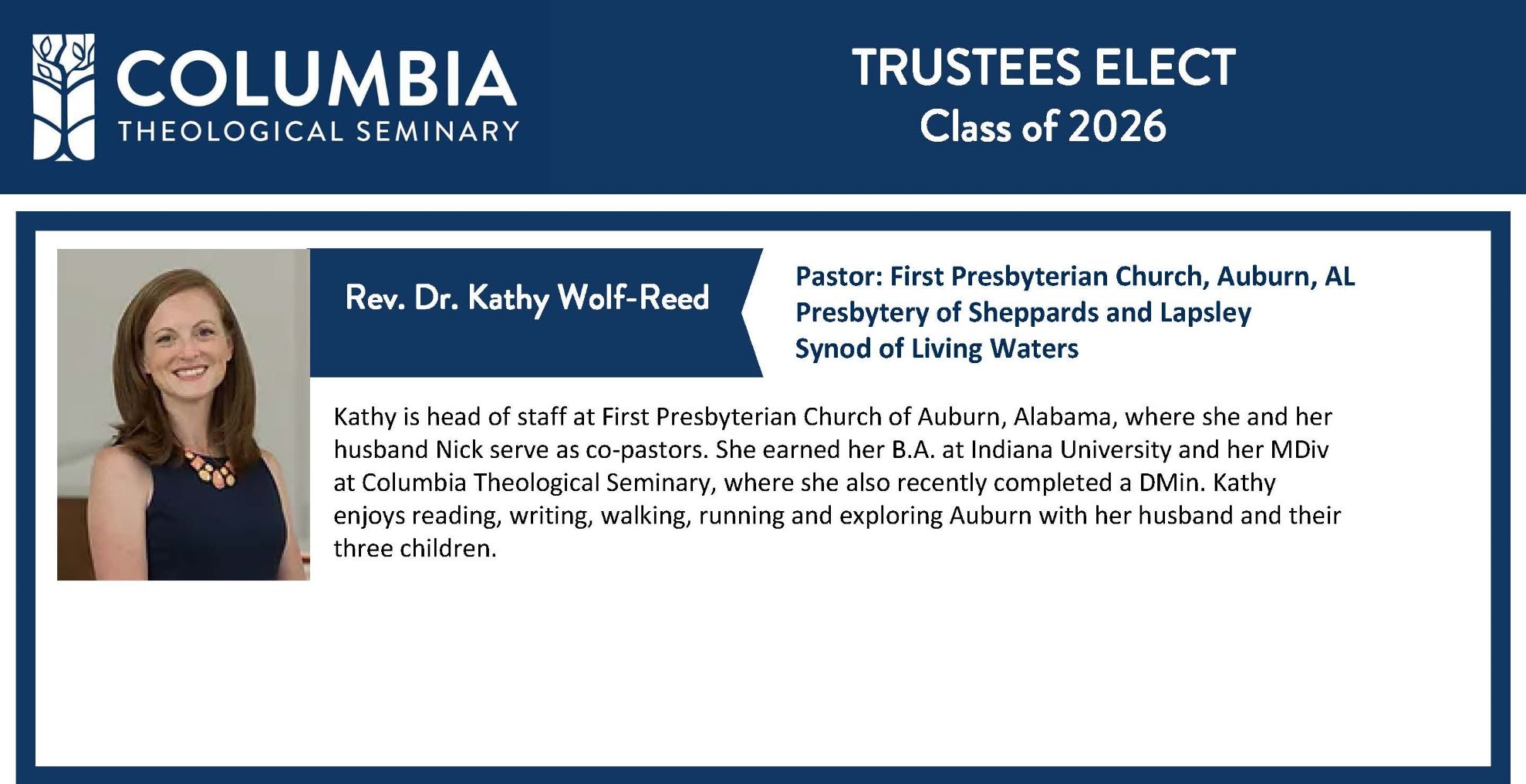 Our Trustees Columbia Theological Seminary